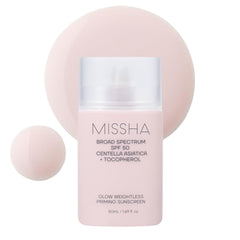MISSHA front packaging showing SPF 50 and primer benefits
