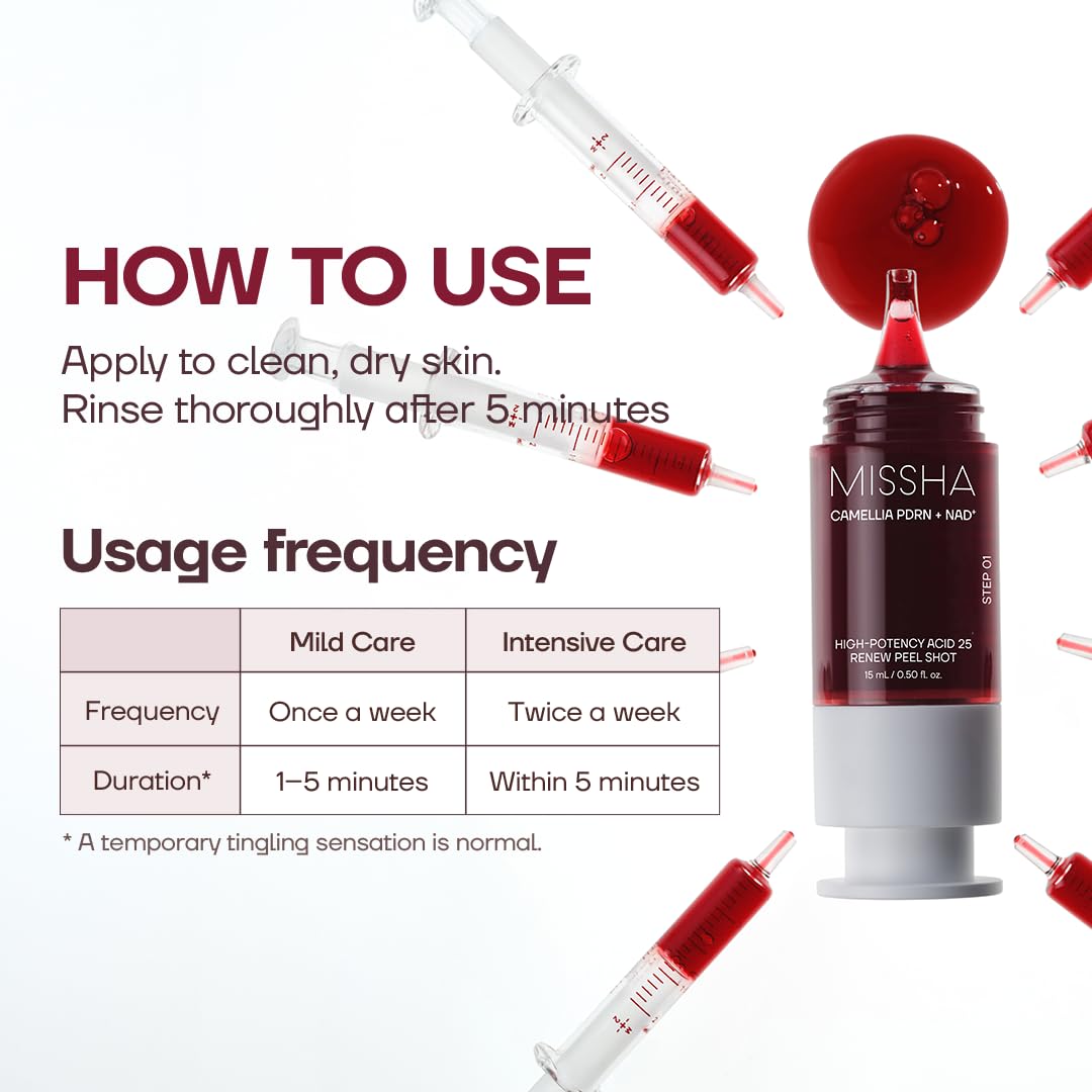 MISSHA lifestyle image in bathroom routine highlighting quick weekly use