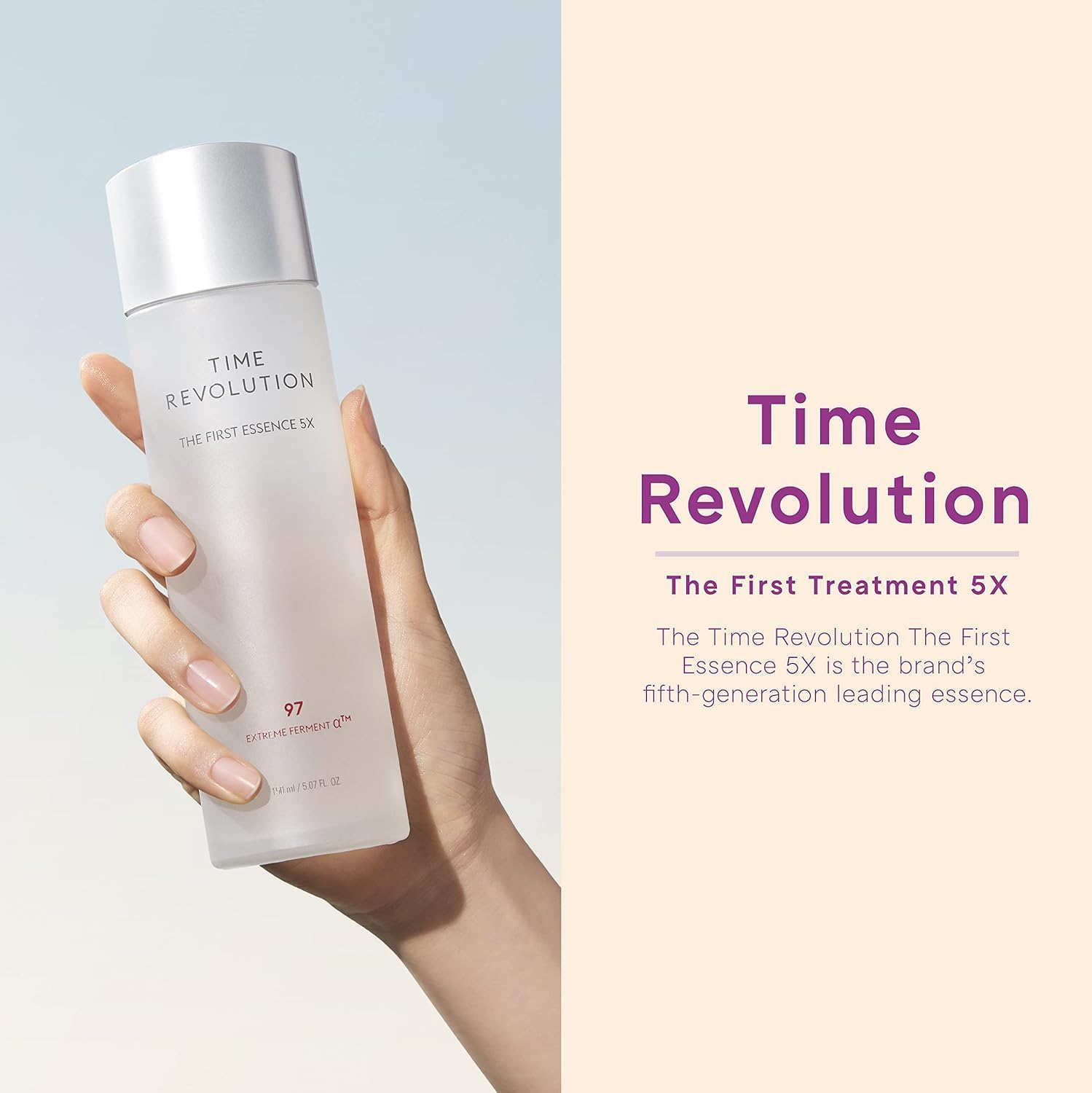 MISSHA close-up of watery texture highlighting lightweight absorption benefits