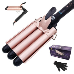 Mistcado front view of gold 3-barrel waver showing control layout and finish