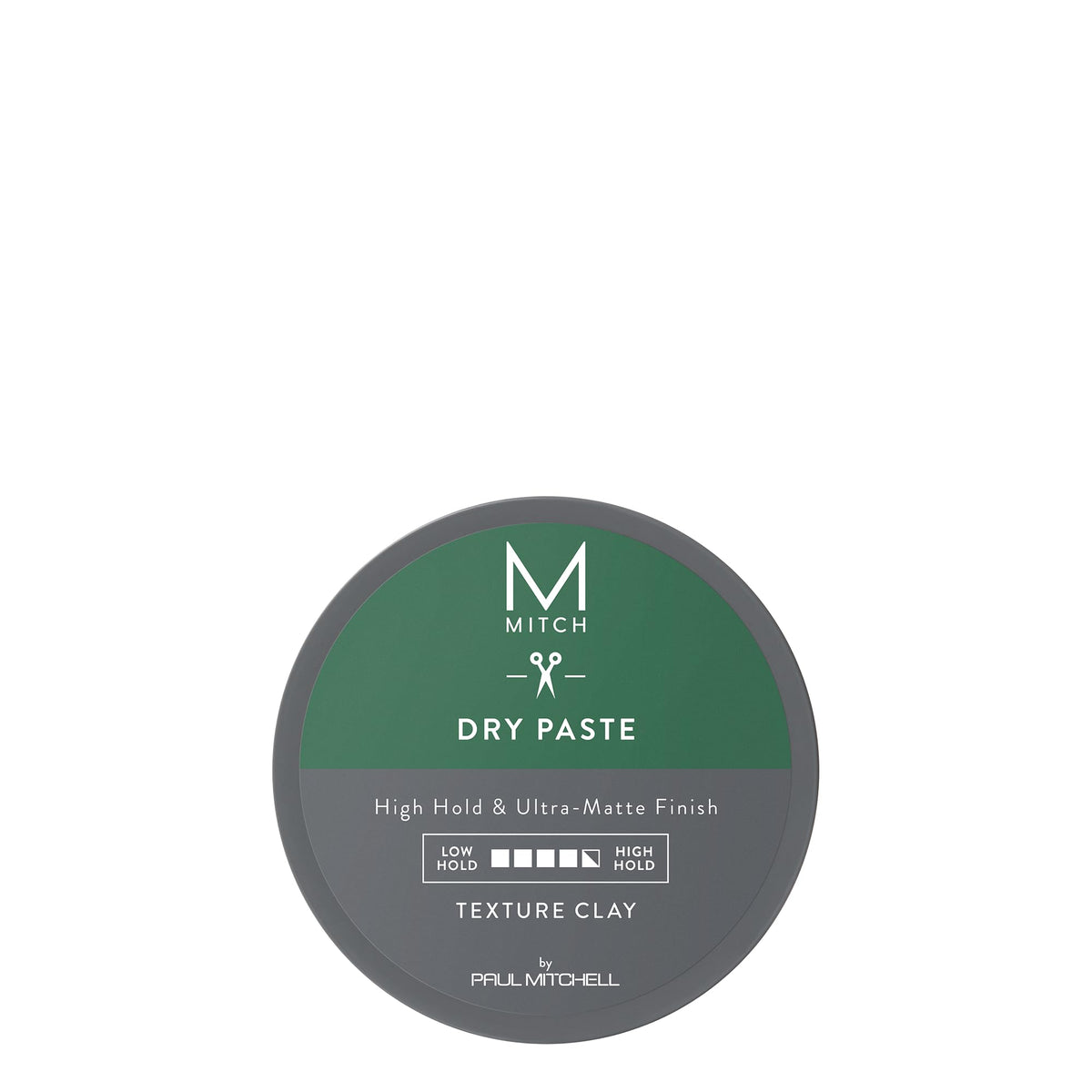 MITCH dry paste front packaging showing jar and label, clear product identity and benefit