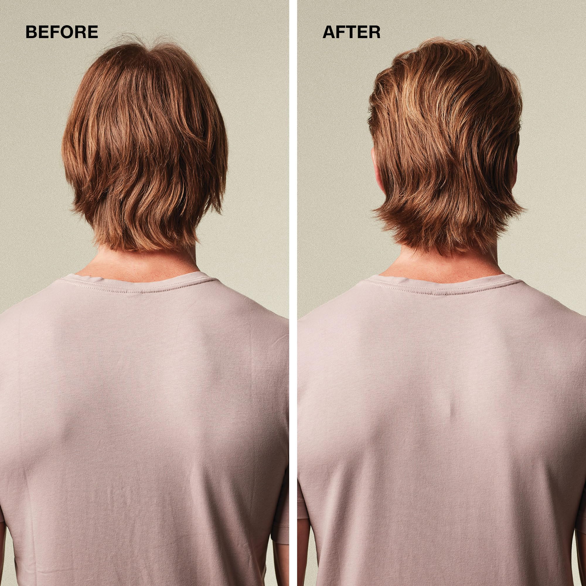 MITCH shampoo poured into palm showing smooth texture and easy application