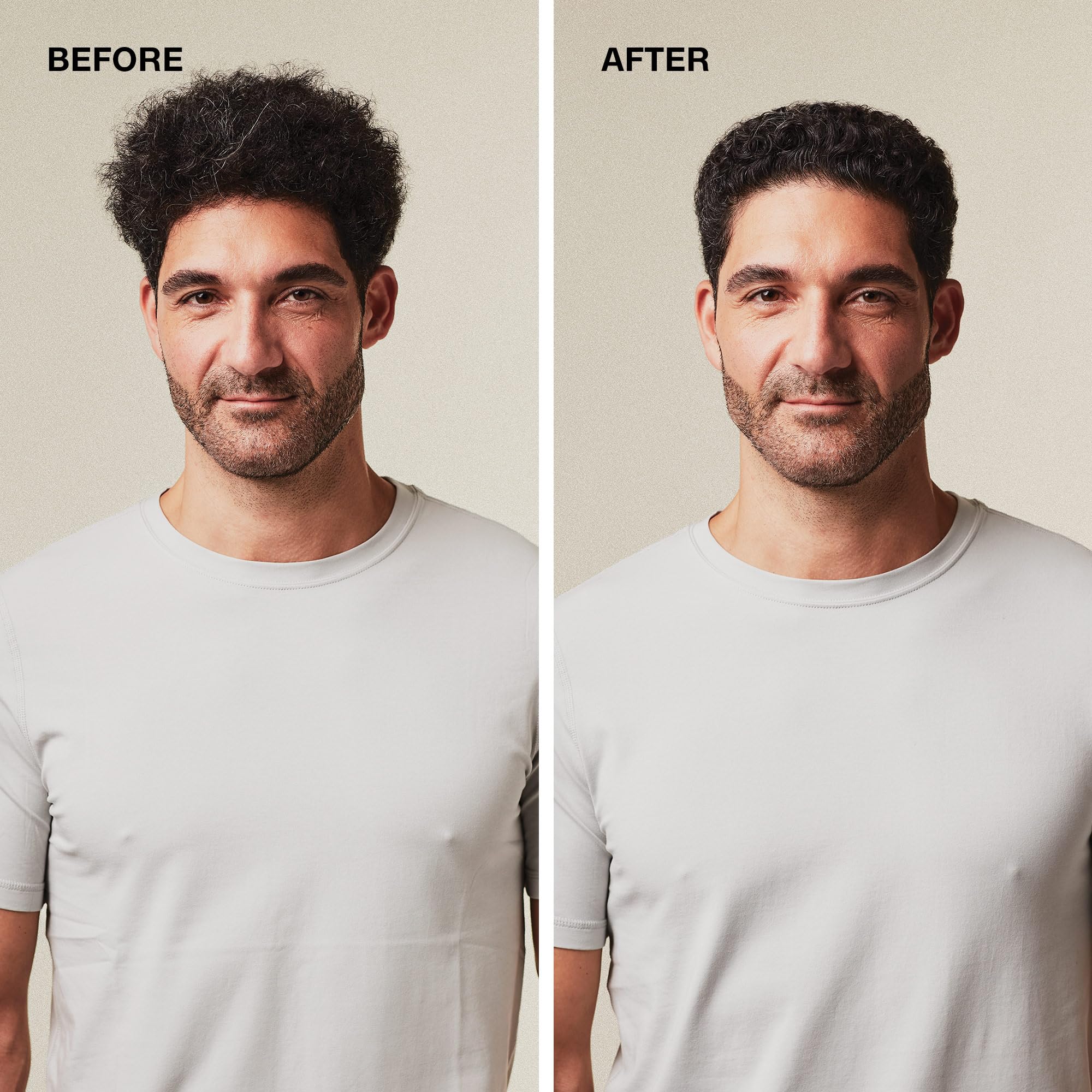 MITCH styled hair on male model showing medium hold and natural shine