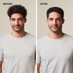 MITCH styled hair on male model showing medium hold and natural shine
