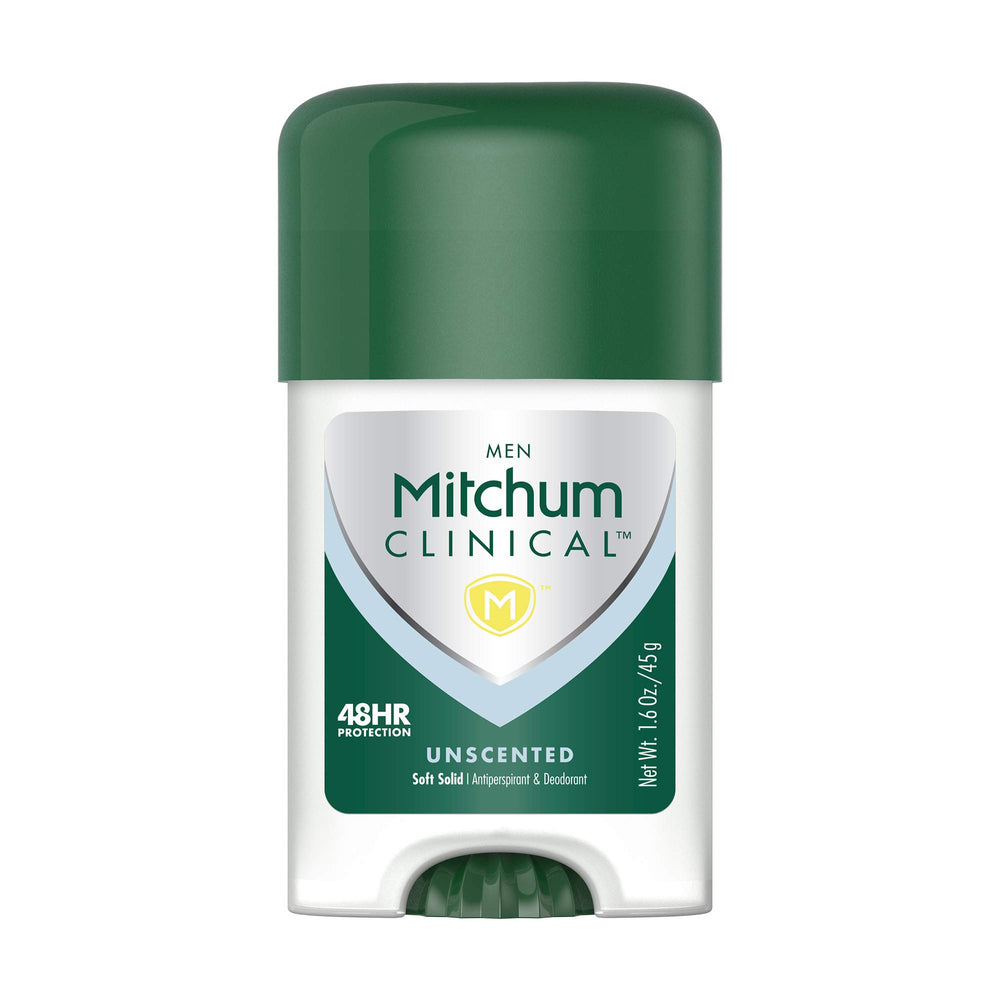 Mitchum Clinical soft solid close-up texture illustrating smooth glide and even coverage