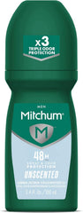 Mitchum cap and applicator detail emphasizing smooth, even application