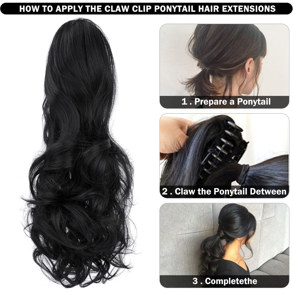 Mitrygreen ponytail on model demonstrating instant length and lift