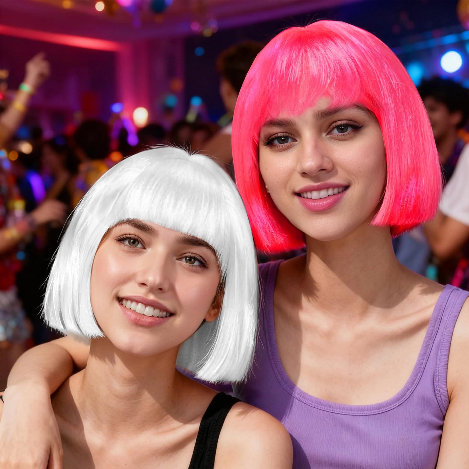 MIUSKATL wig cap and elastic band displayed to show secure comfortable fit