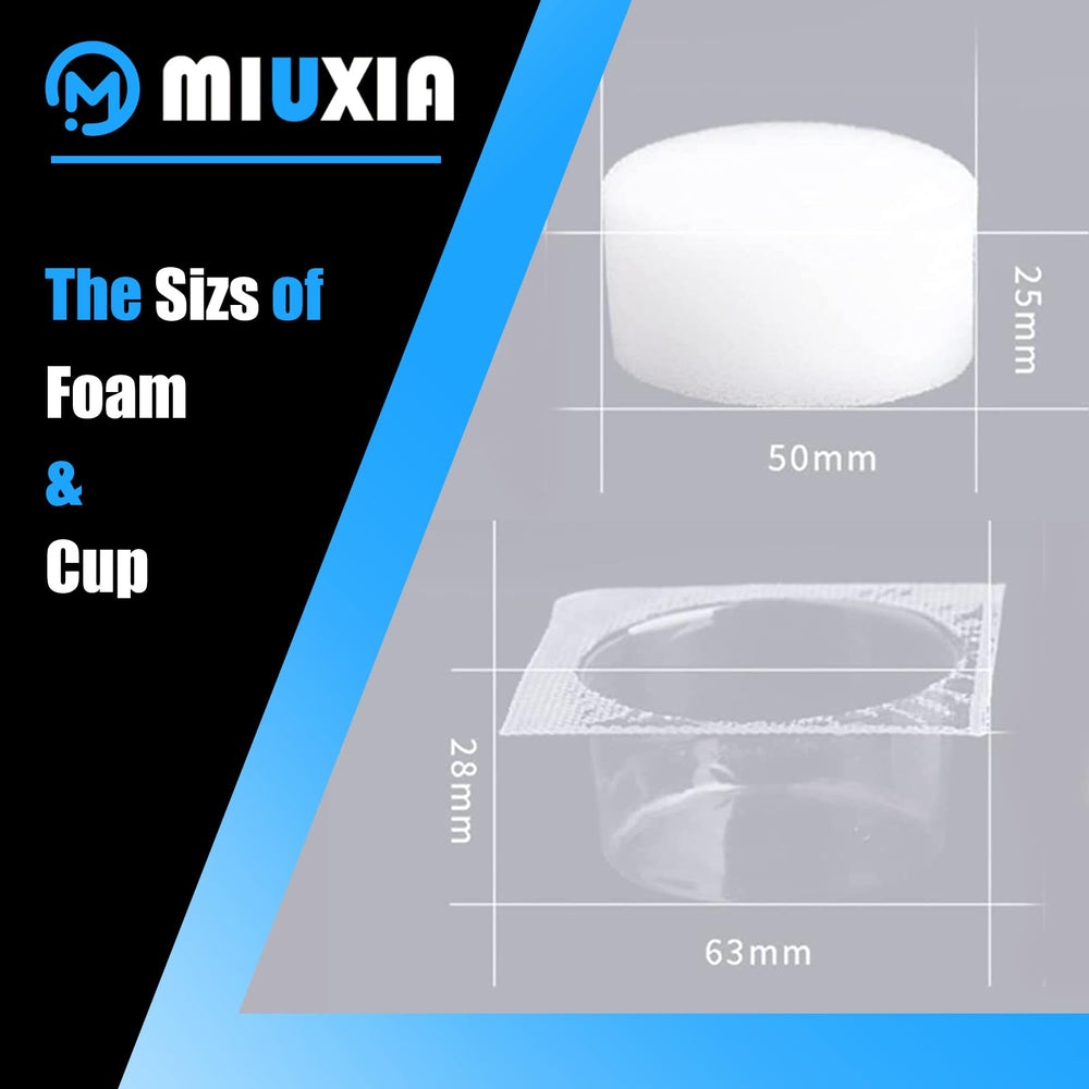 Miuxia foam texture detail highlighting pore-rich surface for gentle cleaning