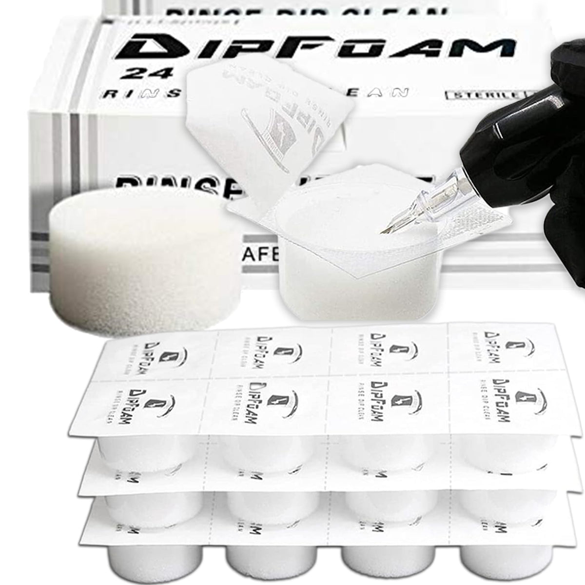 Miuxia front packaging showing 24 sealed dip cups for hygienic use