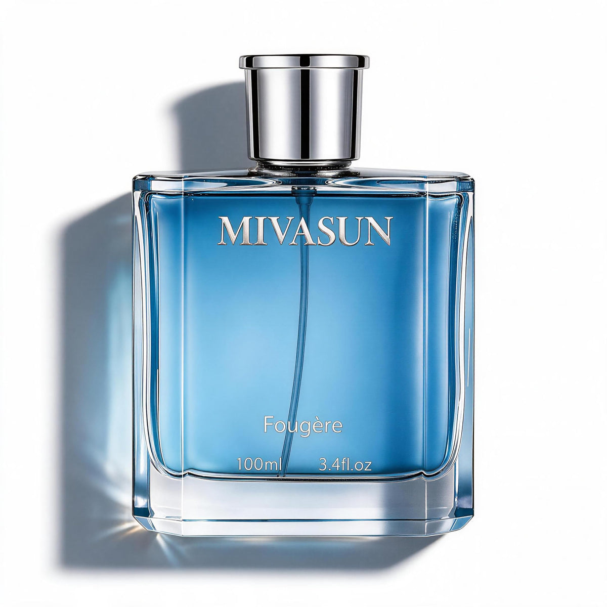 MivaSun bottle front view showing elegant packaging and premium presence