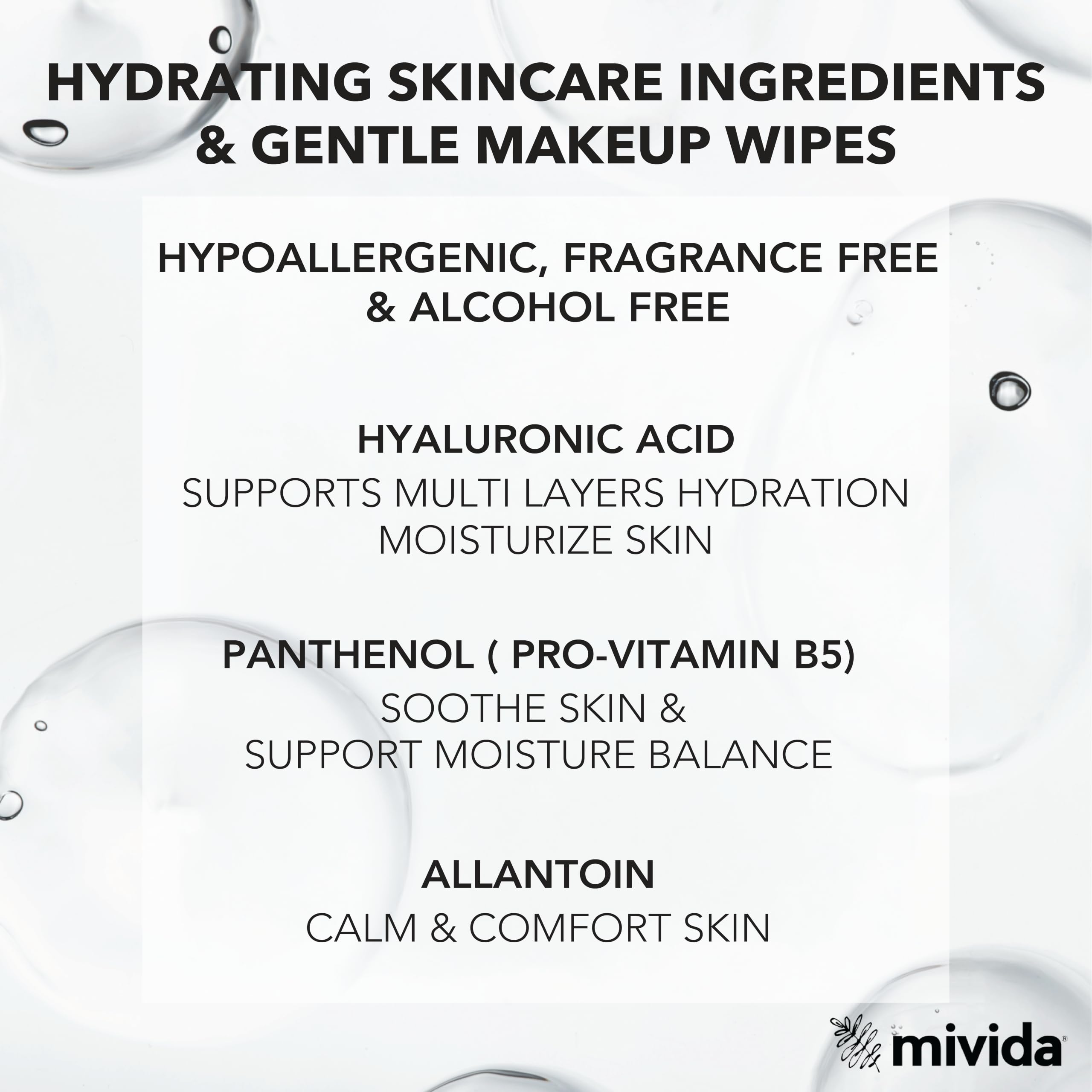 mivida wipe fabric close-up showing soft plant-based texture and gentle cleanse