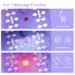 Miwhale foot spa bubbling jets in action providing soothing oxygenated massage