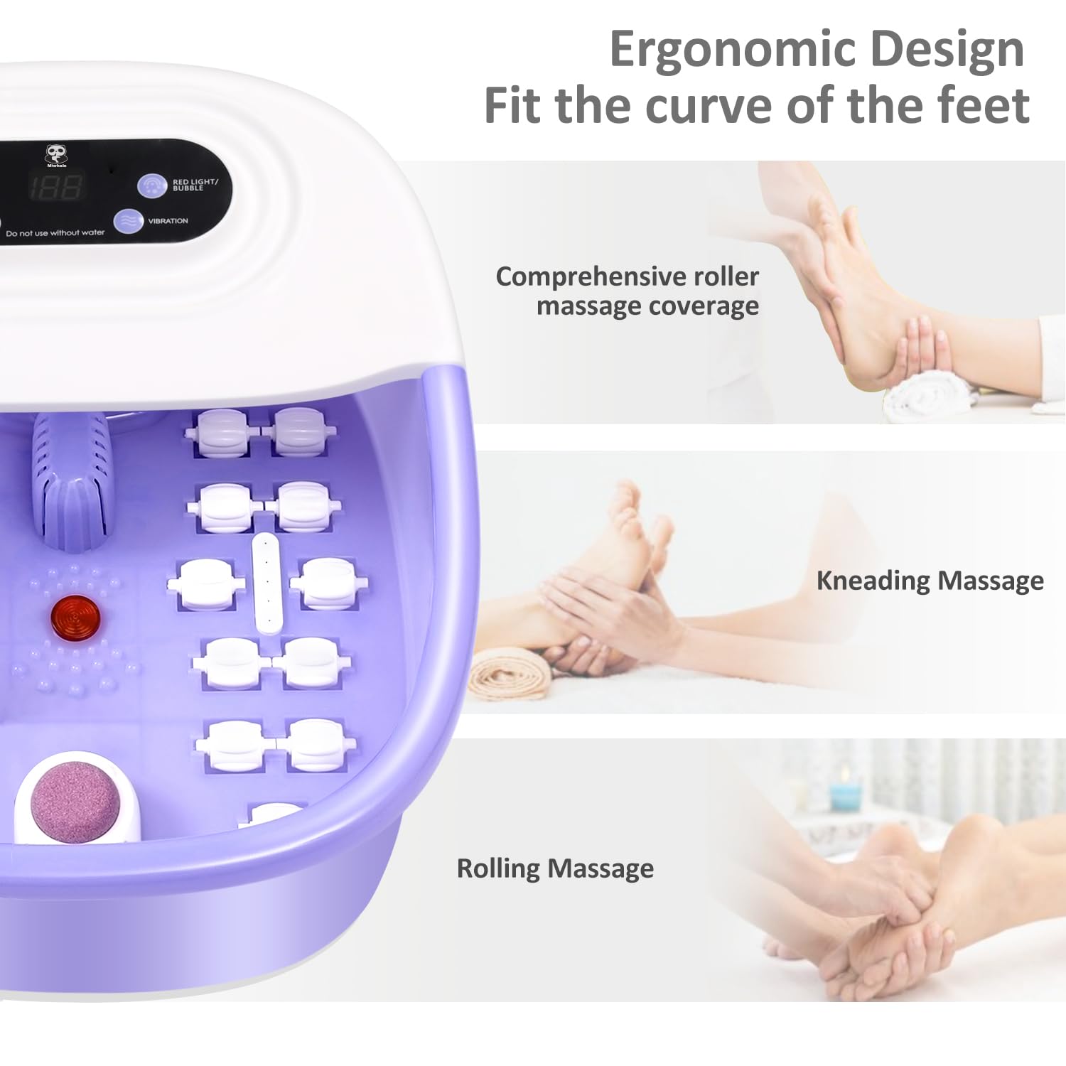 Miwhale pumice stone and medicine box for exfoliation and customized foot treatments