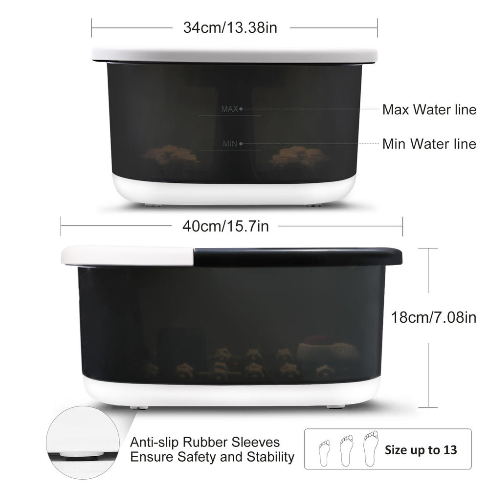 Miwhale infrared light glowing in basin offering extra warming comfort