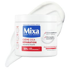 Mixa pot front view showing label and 400ml size for clear product recognition