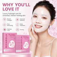 MIXAROLA mask on model during nighttime routine demonstrating lightweight comfort