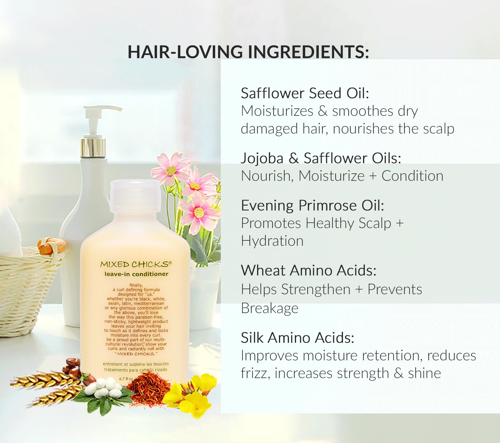 Mixed Chicks being applied to damp hair for easier detangling and styling