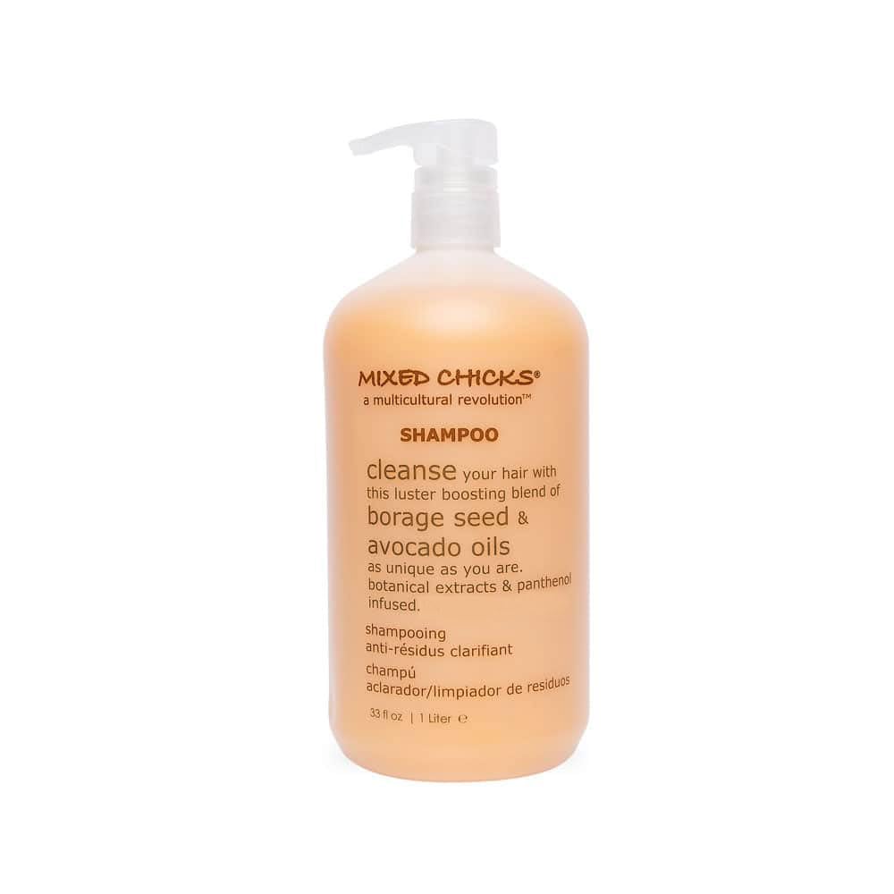 Mixed Chicks front bottle 33 oz showing product and benefit of deep clean