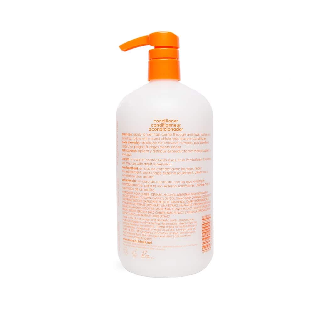 Mixed Chicks back label with ingredient and usage details for safe application
