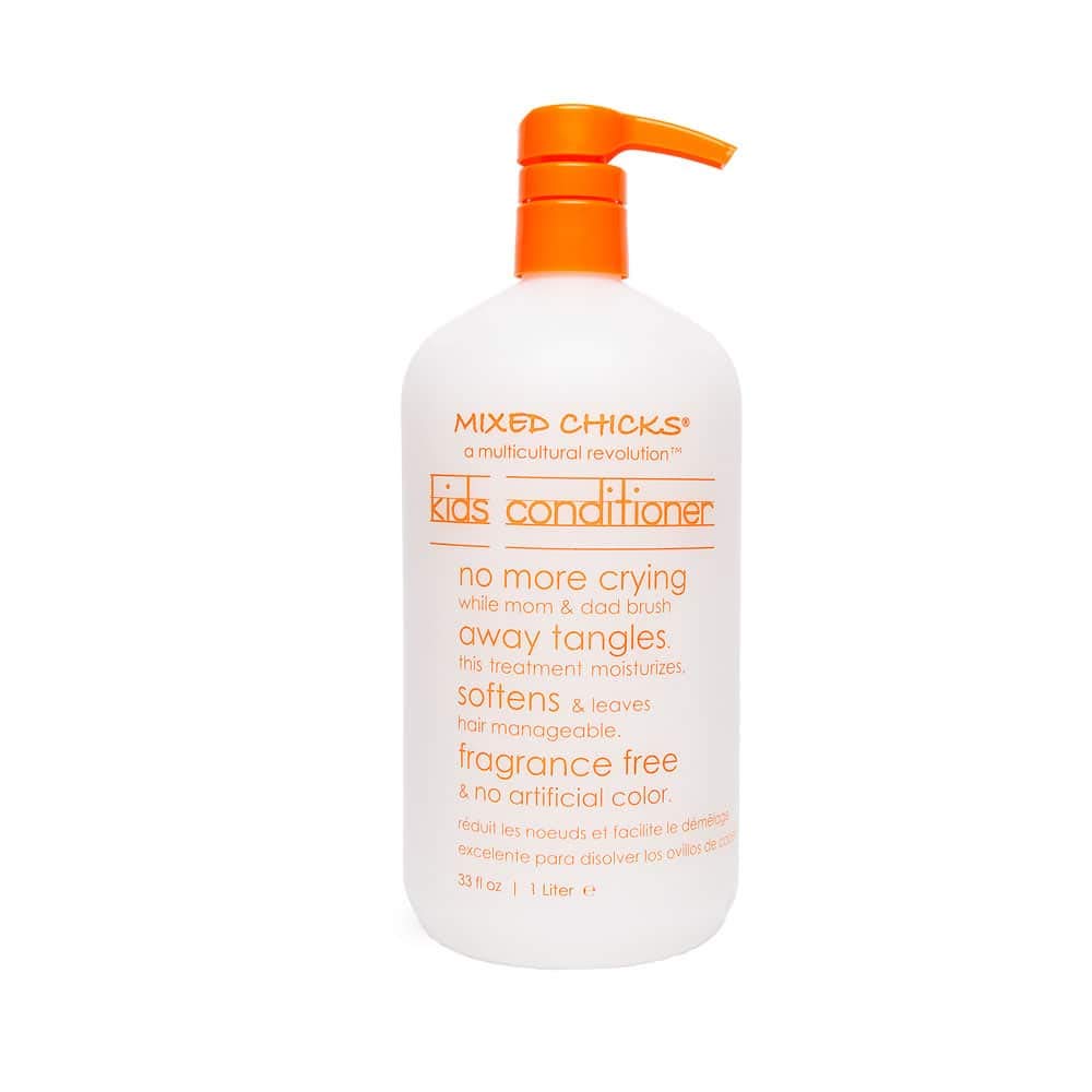 Mixed Chicks front bottle showing product branding and gentle formula benefit