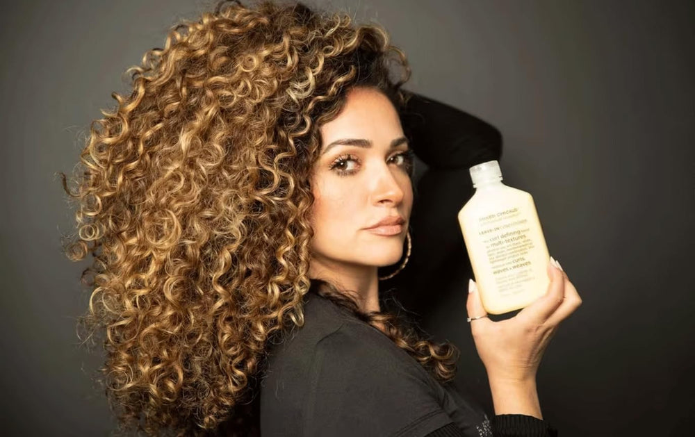 Mixed Chicks used with a diffuser in bathroom for enhanced curl volume