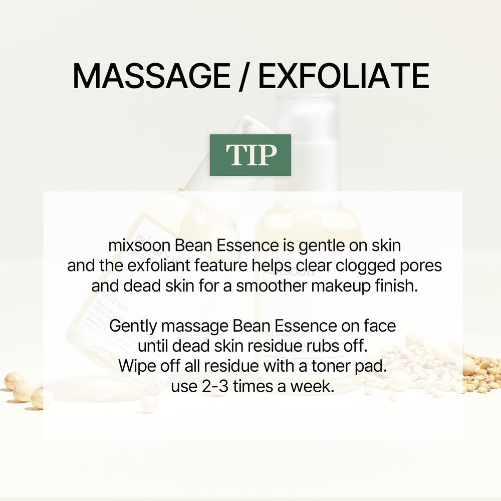 mixsoon Bean Essence next to ruler indicating 30ml size for travel-friendly skincare