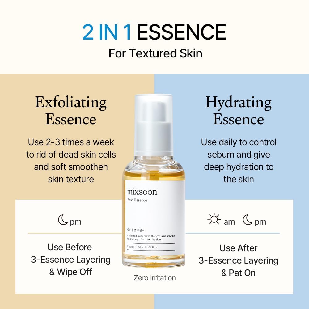 mixsoon essence texture close-up displaying mucin-like glide for smoother skin