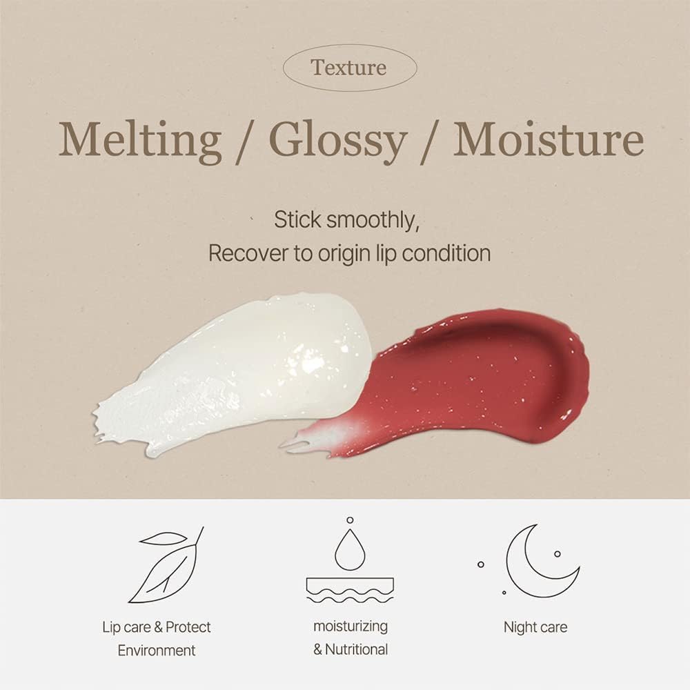 mixsoon lip balm in hand to show 4.1g size for travel convenience