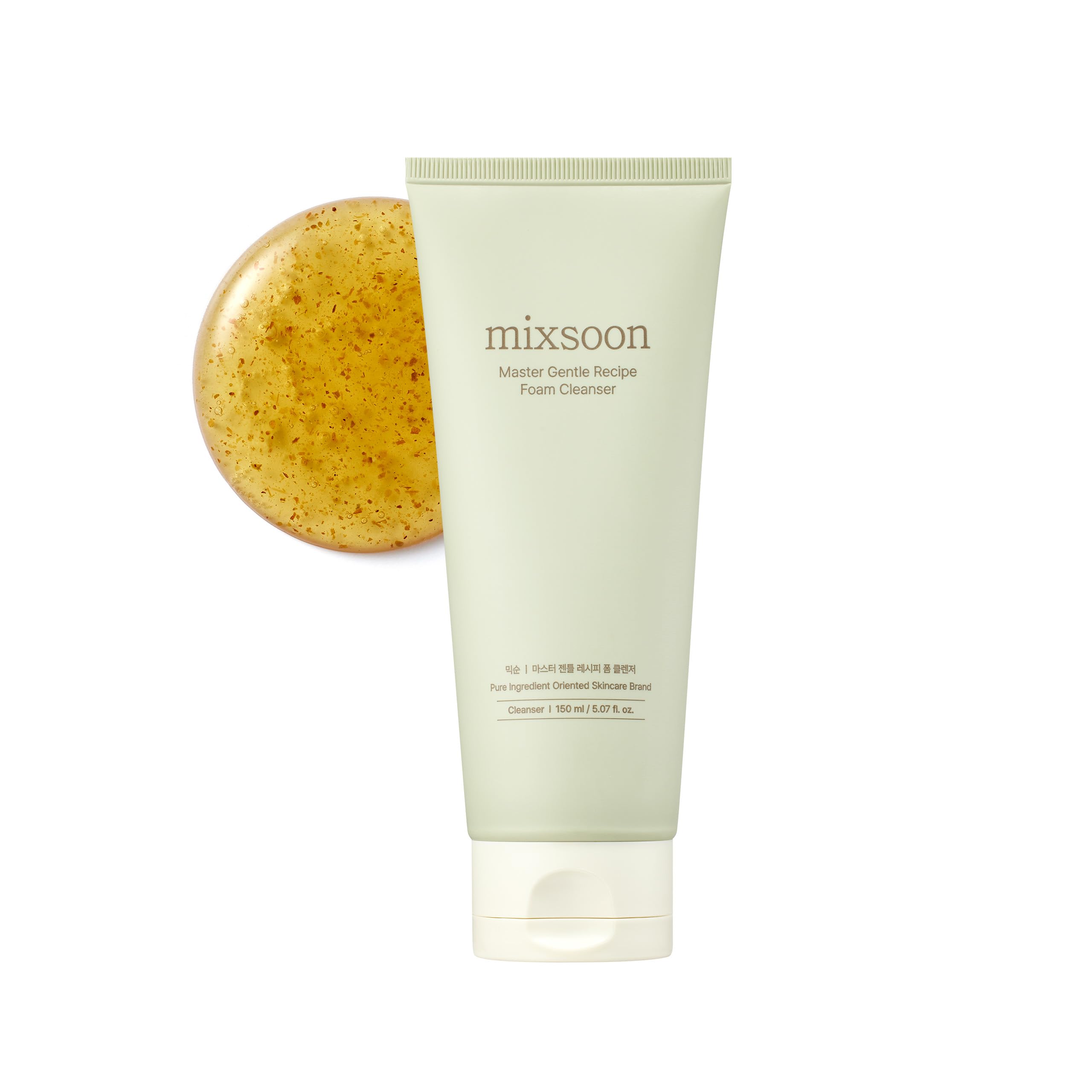 mixsoon front packaging showing bottle and clear product benefits