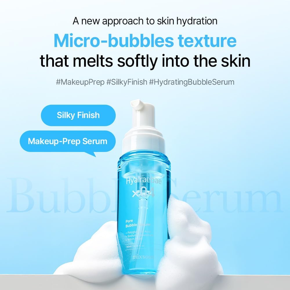 mixsoon dispensing airy foam for easy, non-greasy makeup prep