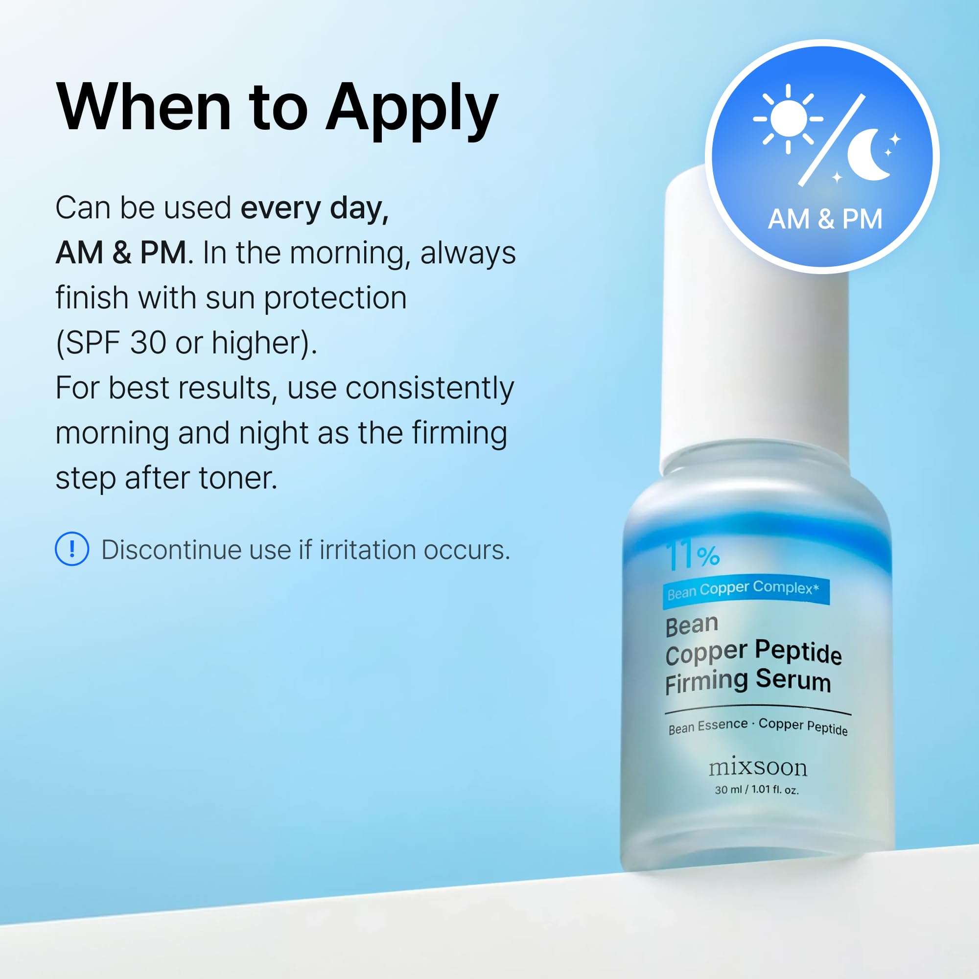 mixsoon applying serum to facial skin demonstrating layering under moisturizer benefit