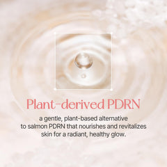 mixsoon Rice PDRN collagen peptides depiction highlighting active ingredients and skin-plumping advantage