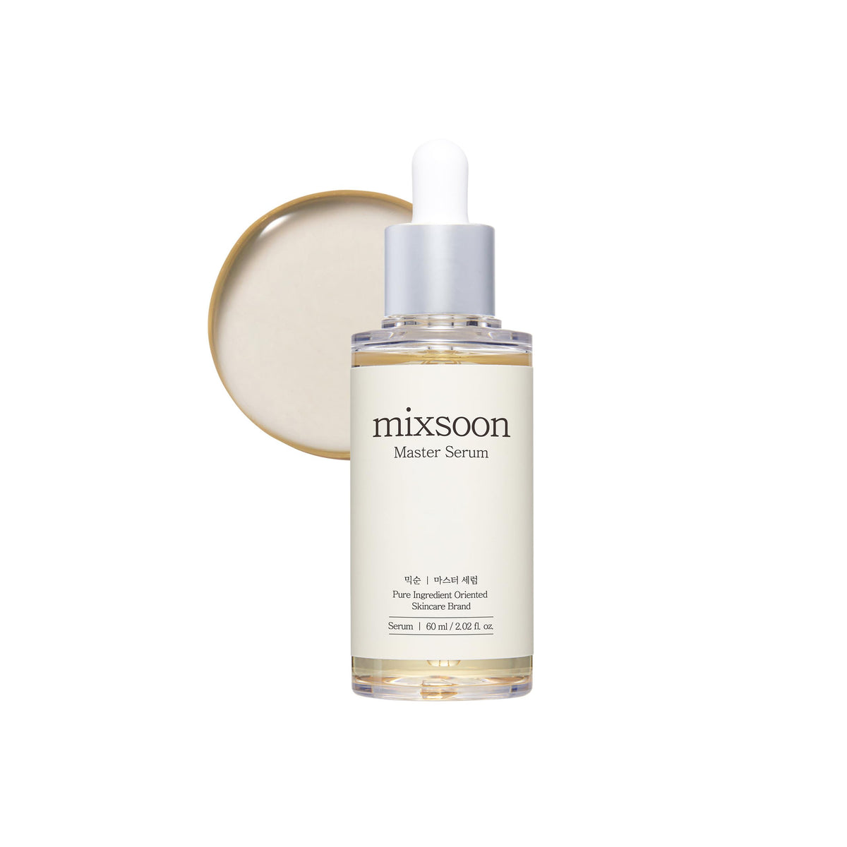 mixsoon master serum front packaging showing sleek bottle and branding for easy identification