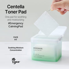 mixsoon close-up of pad texture highlighting soft three-layer gauze for gentle application