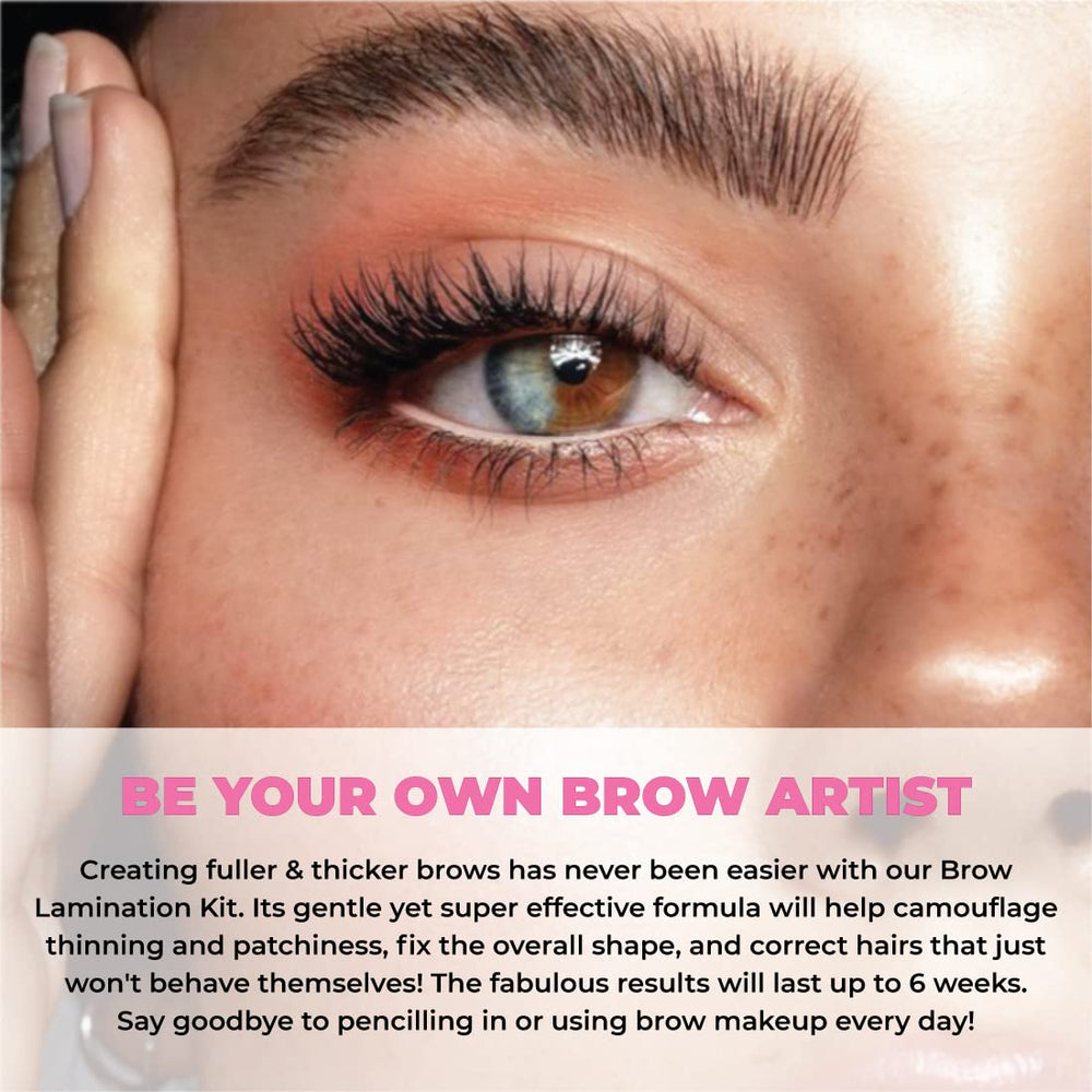 MIYA LASH kit being applied on model demonstrating easy home use benefit