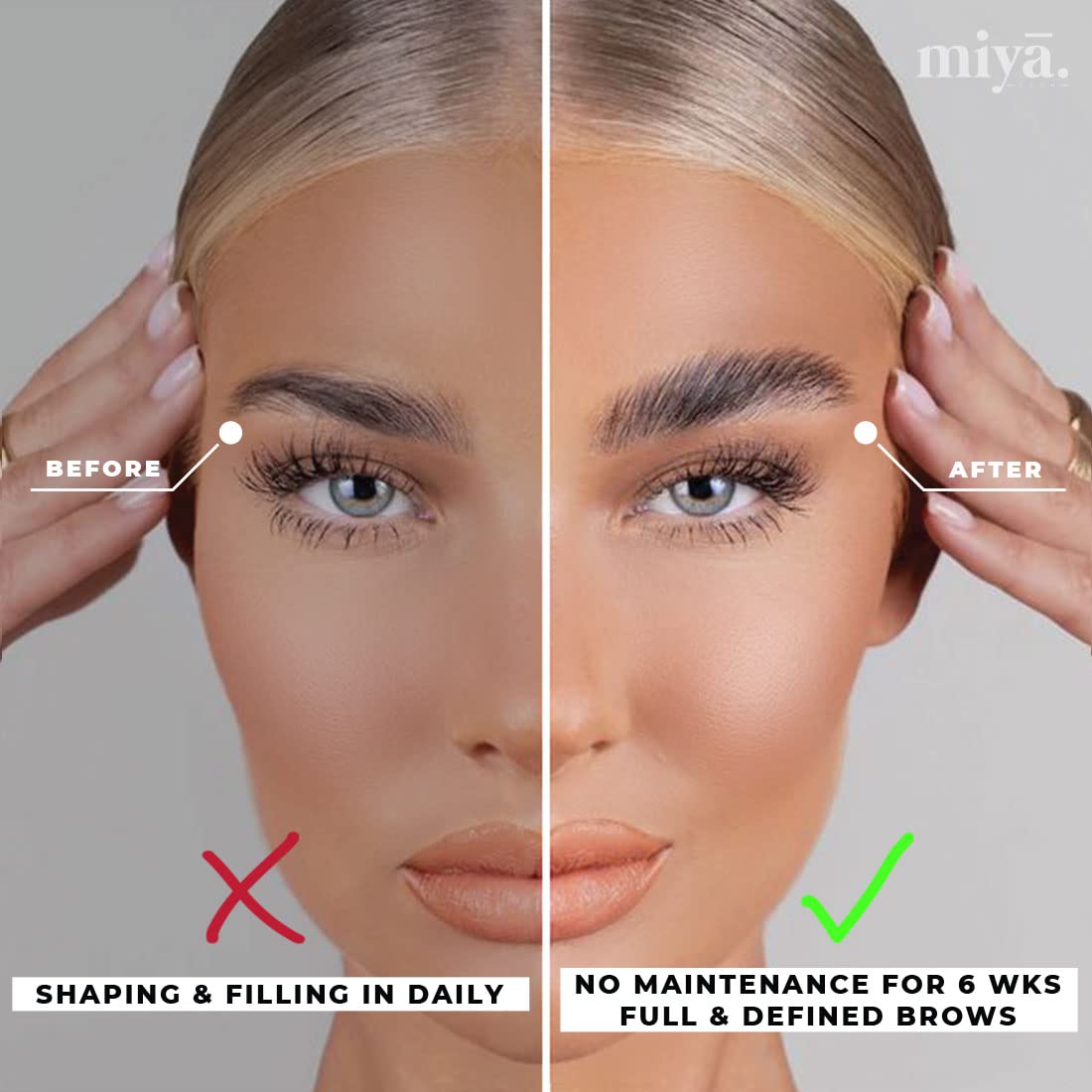 MIYA LASH lifting lotion texture close-up illustrating smooth application benefit