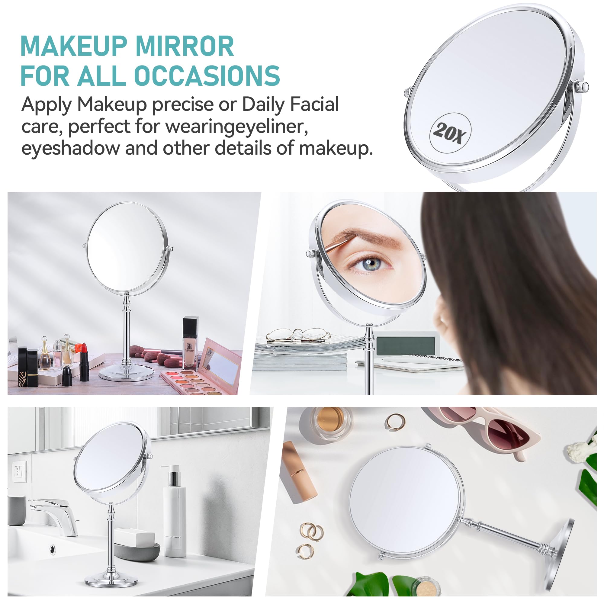 MIYADIVA mirror on bathroom vanity styled for everyday beauty and decor harmony