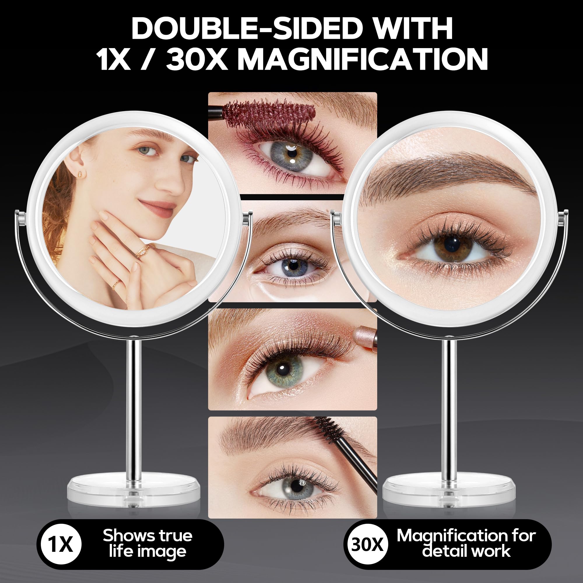 MIYADIVA close-up of 30x reflection highlighting fine-detail visibility benefit