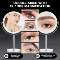 MIYADIVA close-up of 30x reflection highlighting fine-detail visibility benefit