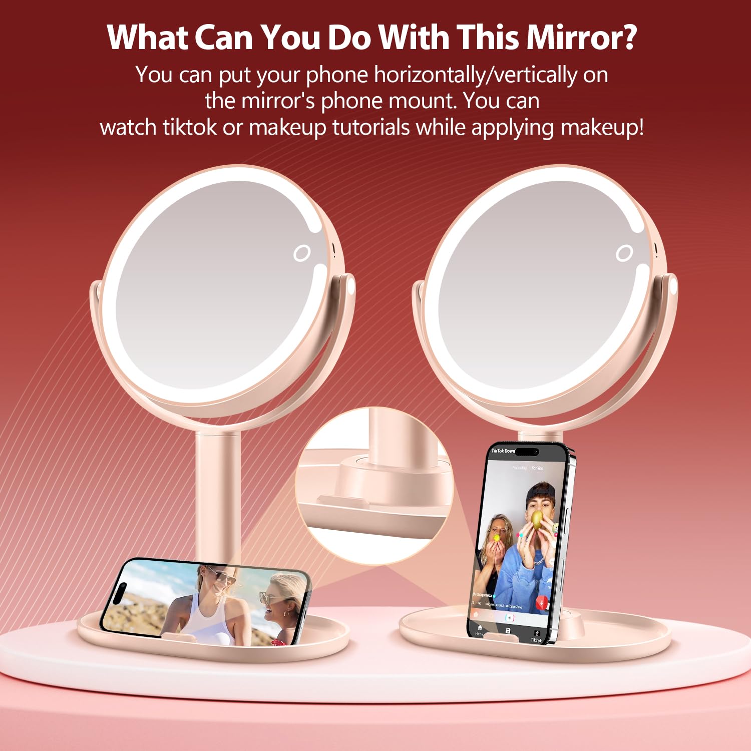 MIYADIVA lifestyle image of makeup application with natural lighting benefit