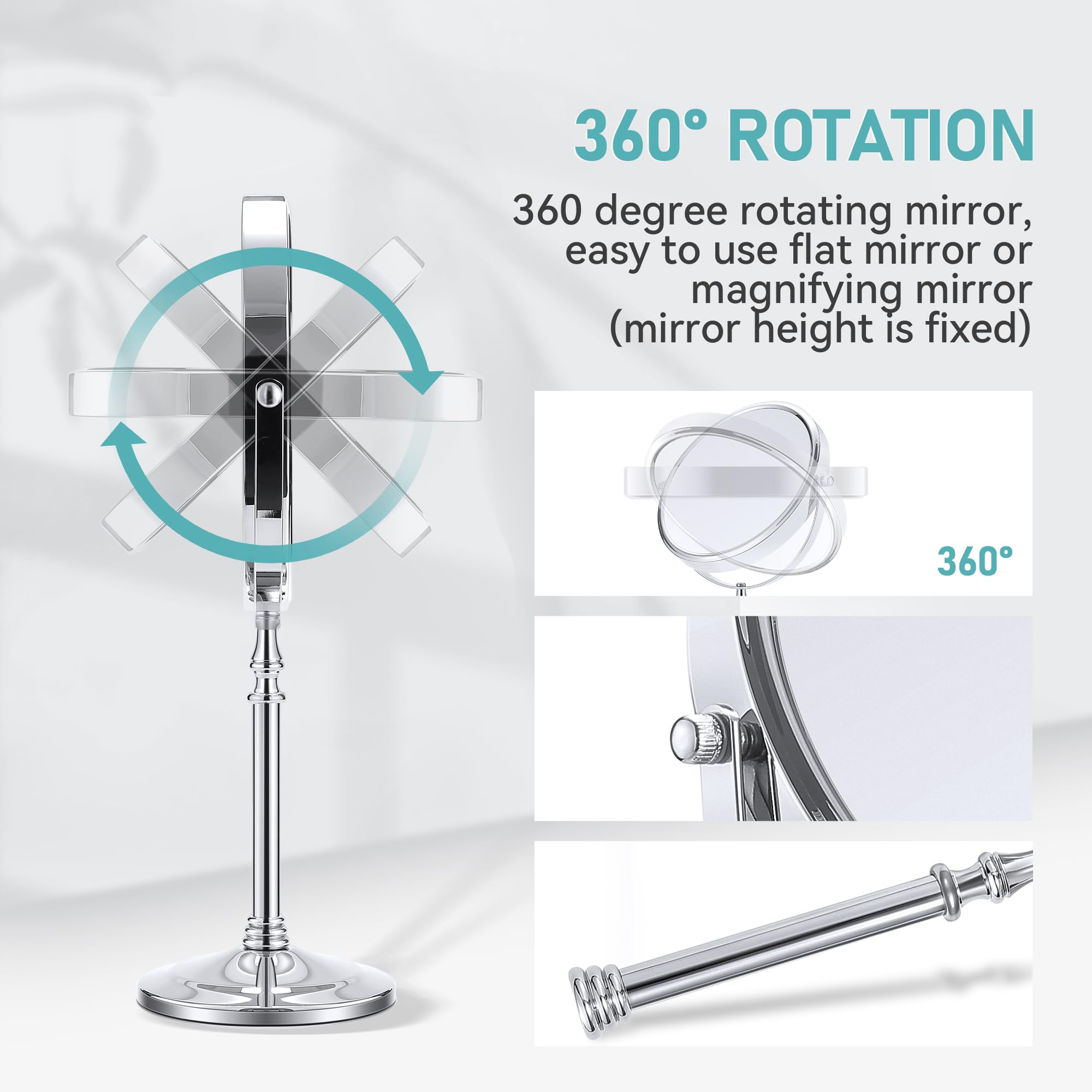MIYADIVA side profile of metal stand demonstrating stable base and elegant finish