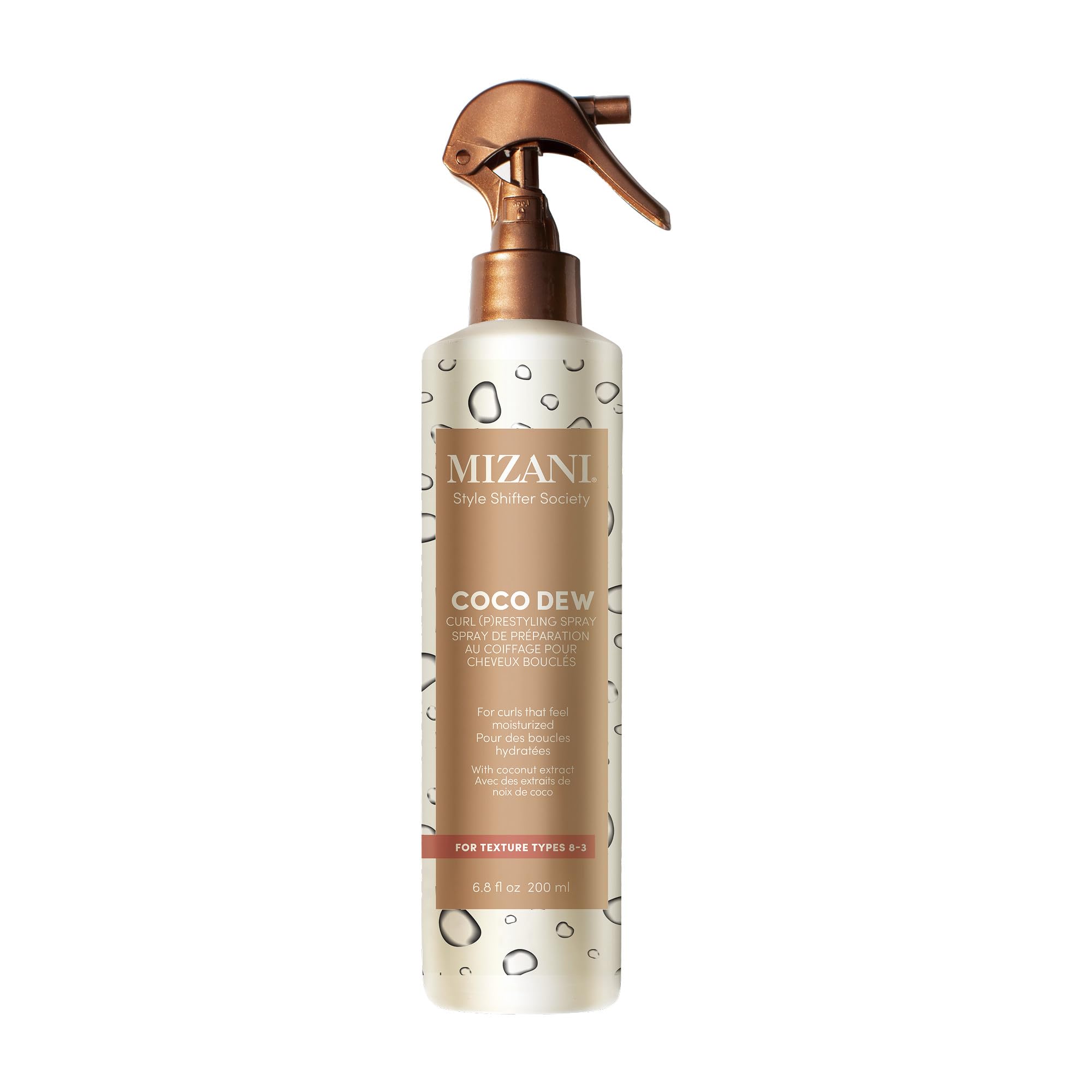 Mizani Coco Dew front packaging shows product label and benefits