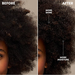 Mizani Coco Dew with coconut detail highlighting moisturizing ingredient