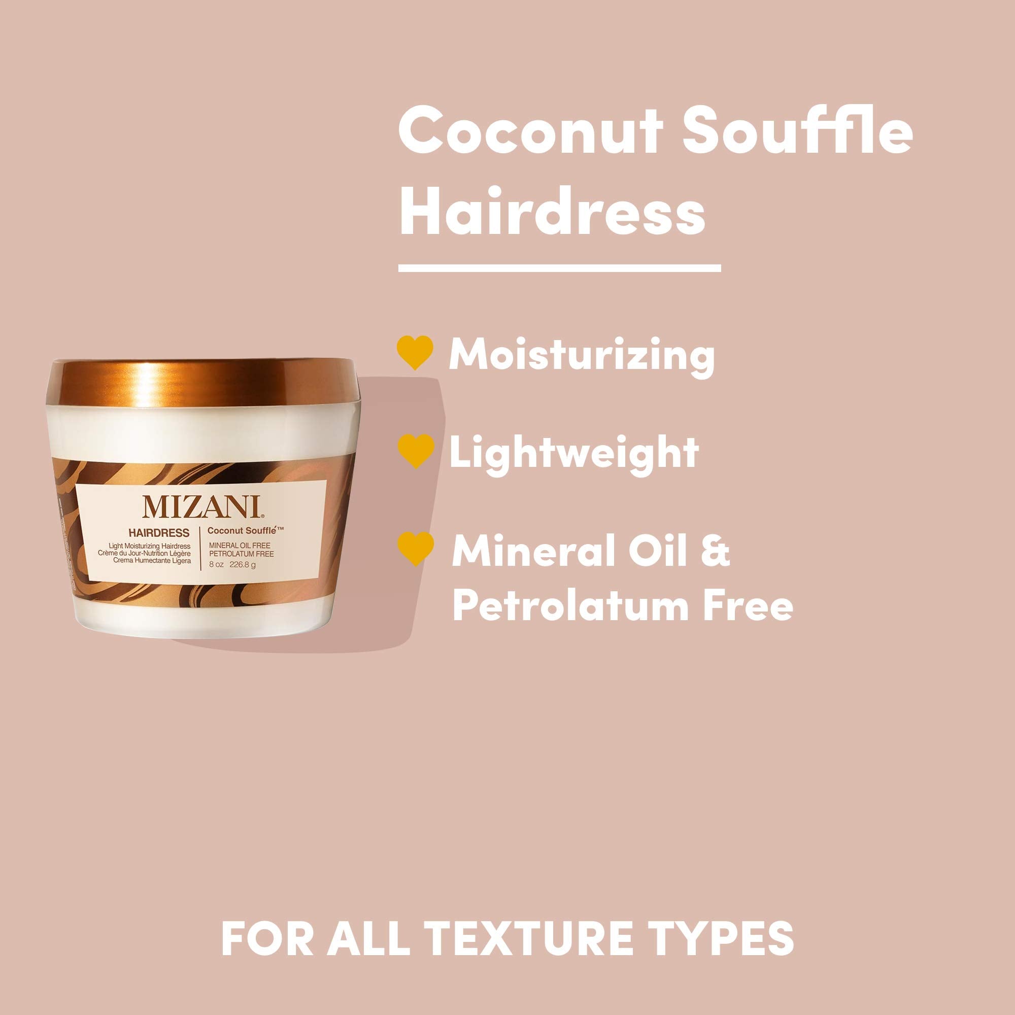 Mizani close-up of soufflé texture showing airy, spreadable formula