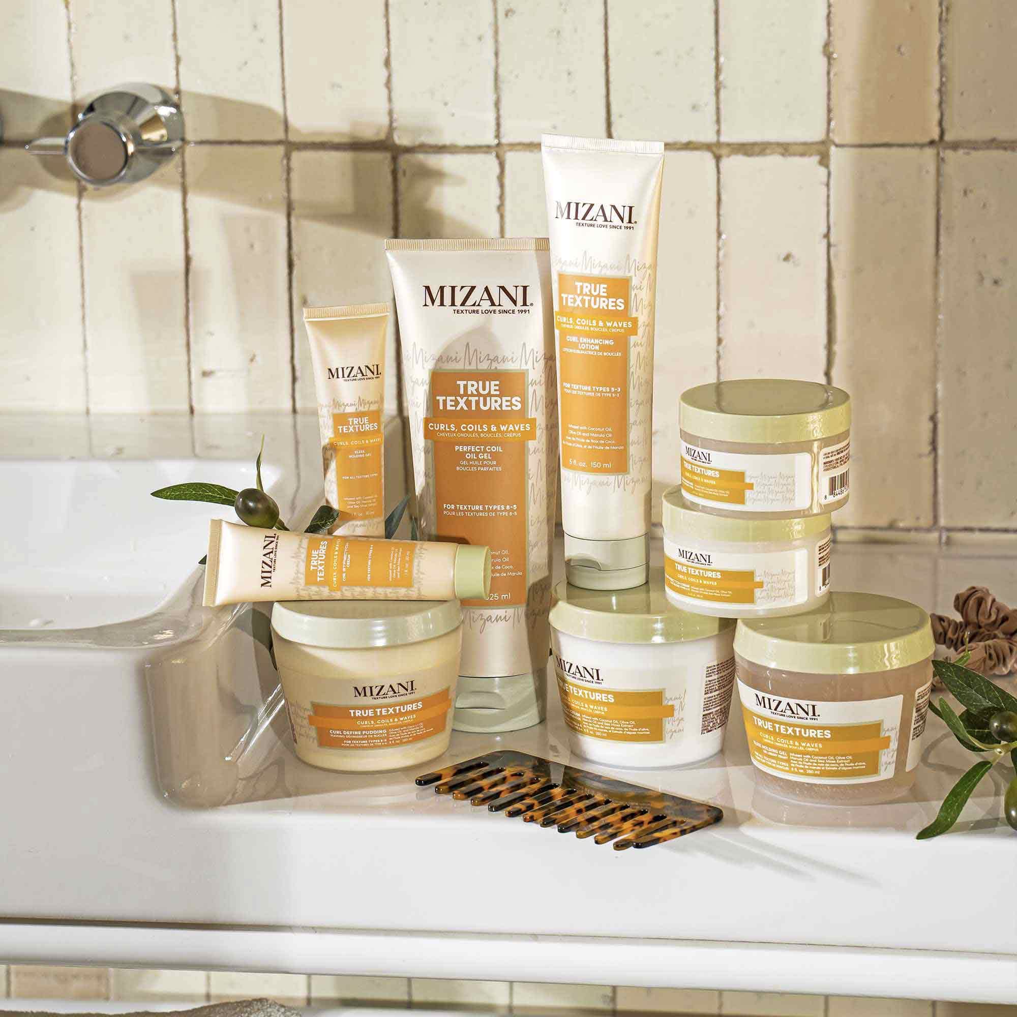 Mizani open jar showing rich cream texture for smooth application benefit