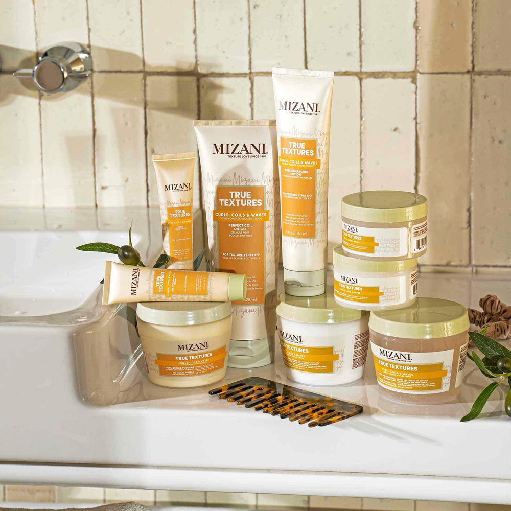 Mizani open jar showing rich cream texture for smooth application benefit