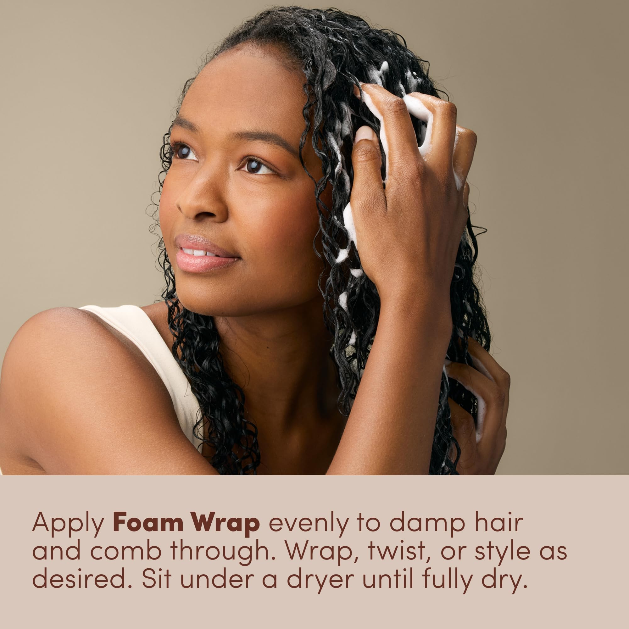 MIZANI label highlighting shea butter ingredient for hydration benefits