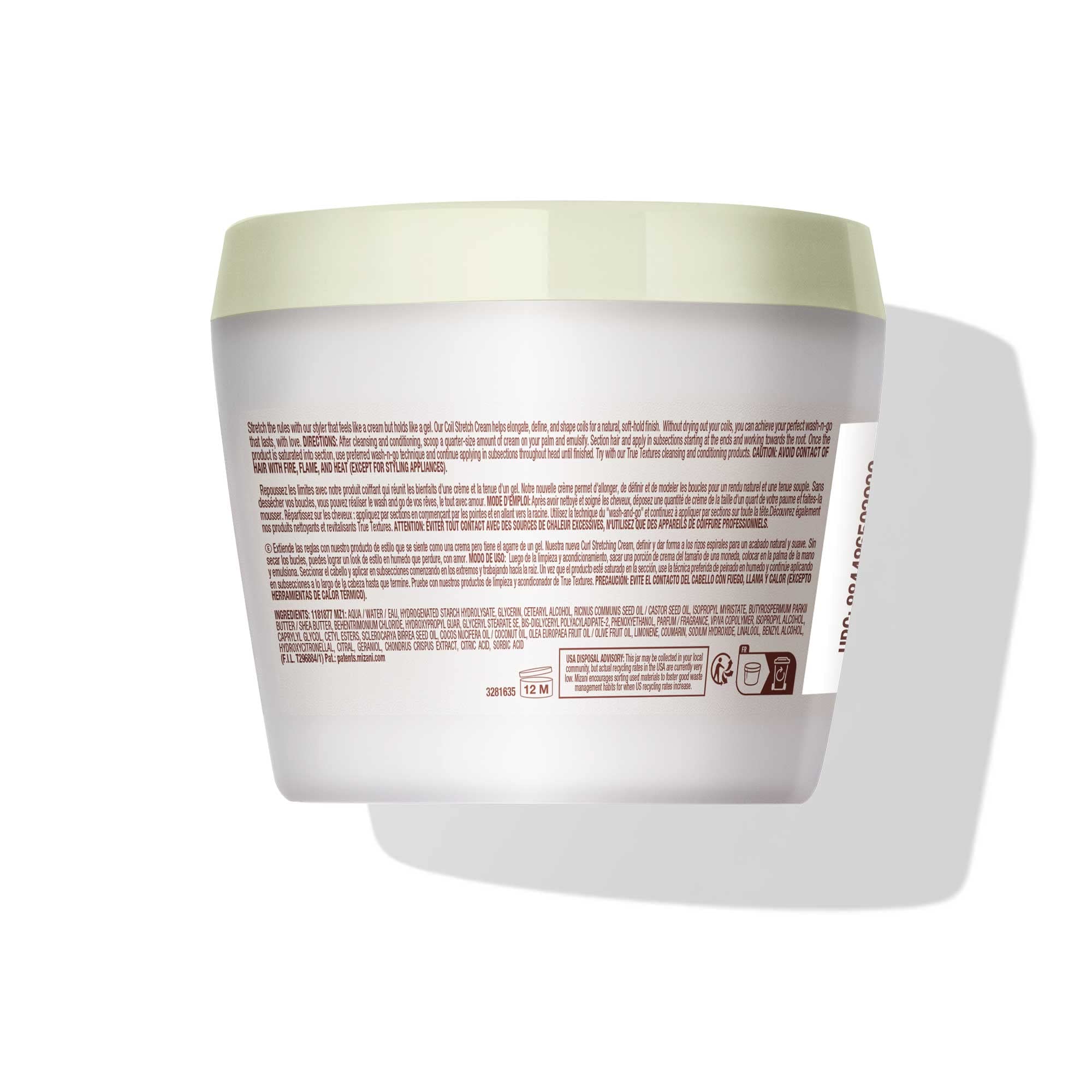 Mizani model with defined wash-and-go to show natural touchable finish benefit