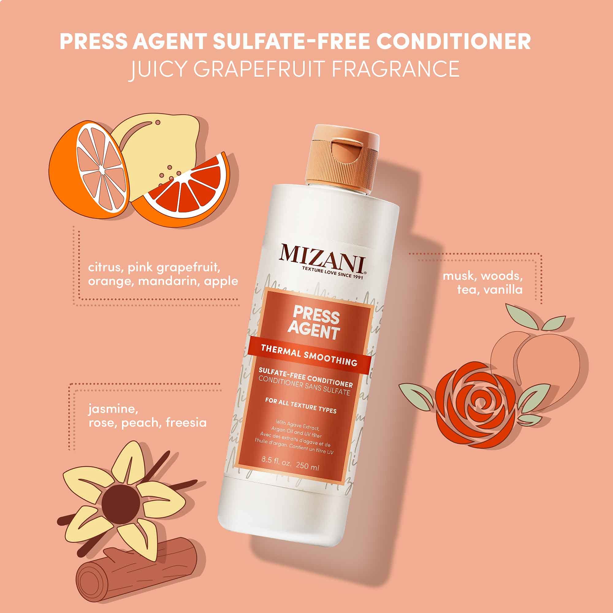 Mizani Press Agent creamy texture close-up for smooth application